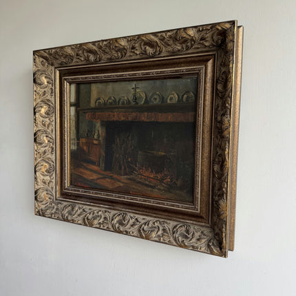 Elegant Interior Oil Painting "Ornate Frame" Authentic Art Holland Art Shop