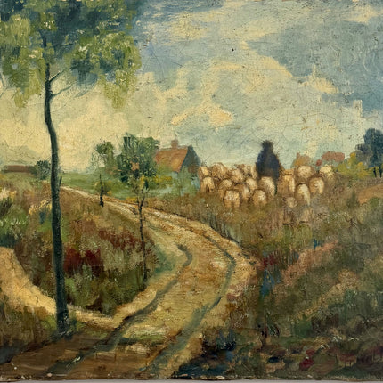 Refined Landscape Oil Painting "Country Path" Original Artwork Holland Art Shop