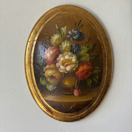 Figurative Oil Painting Flowery Still Life "Floral Arrangement" Small Artwork Holland Art Shop
