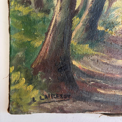 Authentic Landscape Oil Painting "Arched Trees" Traditional Art Holland Art Shop