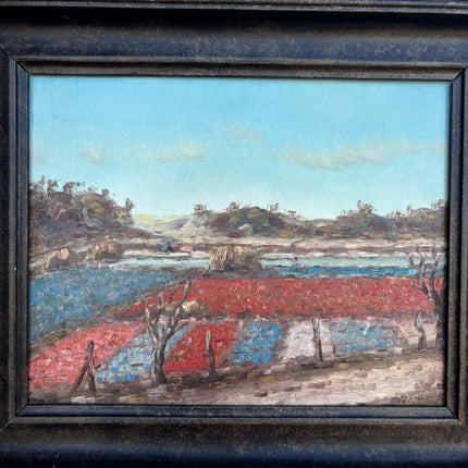 Traditional Landscape Oil Painting "Framed Painting" Authentic Small Artwork Holland Art Shop