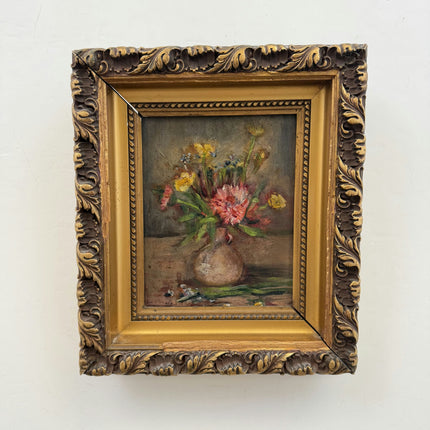 Authentic Still Life Oil Painting "Flower Vase" Timeless Small Art Holland Art Shop
