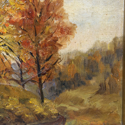 Rustic Landscape Oil Painting "Golden Tree" Classic Artwork Holland Art Shop