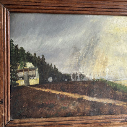 Handcrafted Harbor Scene Oil Painting "Sailing Boat" Original Art Holland Art Shop