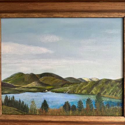 Elegant Landscape Oil Painting "Wooden Frame" Timeless Artwork Holland Art Shop