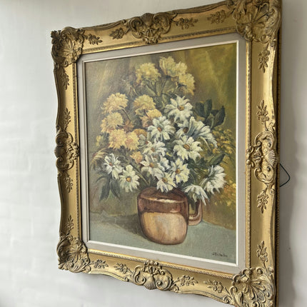 Classic Floral Still Life Oil Painting "Gilded Frame" Elegant Large Art Holland Art Shop