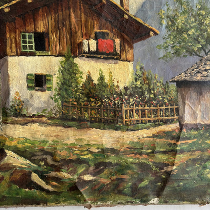 Timeless Landscape Oil Painting "Wooden Chalet" Classic Artwork Holland Art Shop