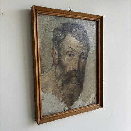 Original Portrait Oil Painting "Bearded Man" Elegant Artwork Holland Art Shop