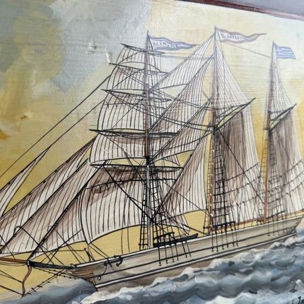 Traditional Seascape Oil Painting "Sailing Ship" Expressive Art Holland Art Shop