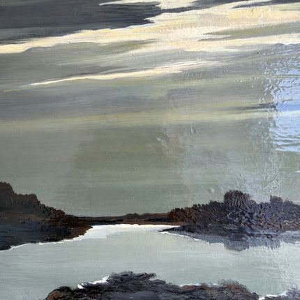 Traditional Landscape Oil Painting "Seaside Painting" Vintage Artwork Holland Art Shop