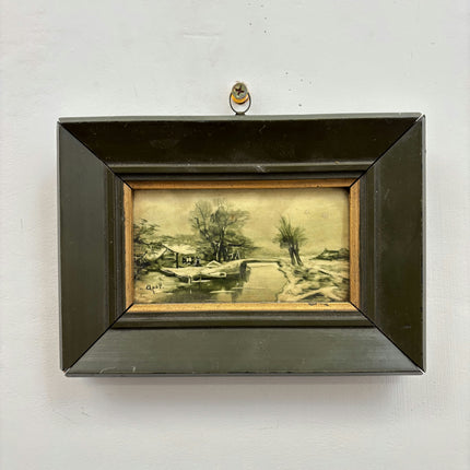 Handcrafted Landscape Oil Painting "Framed Painting" Authentic Small Artwork Holland Art Shop