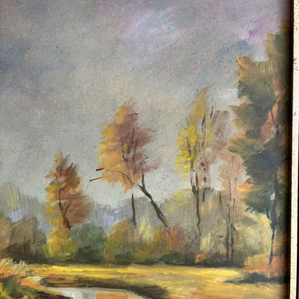 Refined Landscape Oil Painting "Framed Painting" Vintage Large Art Holland Art Shop