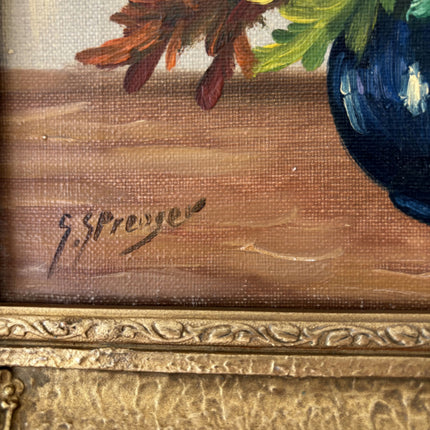 Traditional Floral Still Life Oil Painting "Yellow Bouquet" Refined Small Art Holland Art Shop