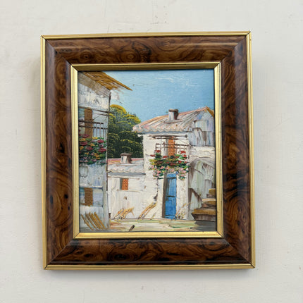 Vintage Cityscape Oil Painting "Framed Painting" Timeless Small Artwork Holland Art Shop