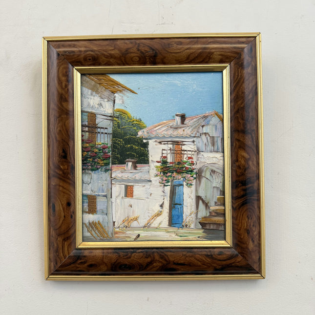 Vintage Cityscape Oil Painting "Framed Painting" Timeless Small Artwork Holland Art Shop