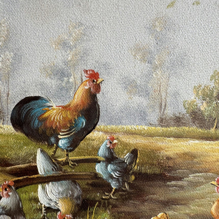 Traditional Animals Oil Painting "Ornate Frame" Authentic Small Artwork Holland Art Shop