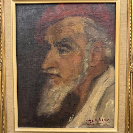 Elegant Portrait Oil Painting "Old Man" Authentic Small Art Holland Art Shop