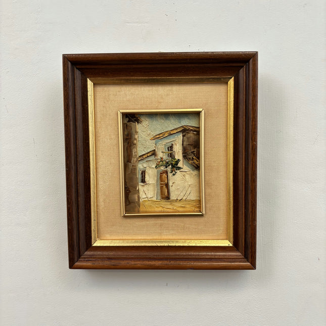 Handcrafted Cityscape Oil Painting "Framed Painting" Authentic Small Artwork Holland Art Shop