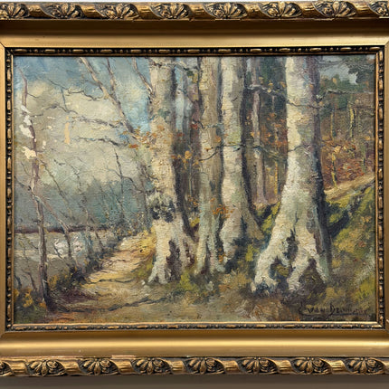 1942 Landscape Oil Painting "Gilded Frame" Art Holland Art Shop