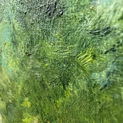 Rustic Cityscape Oil Painting "Green Garden" Original Large Art Holland Art Shop