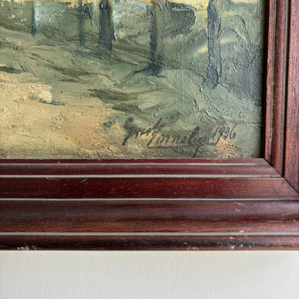 Classic Cityscape Oil Painting "Tall Tower" Refined Large Artwork Holland Art Shop