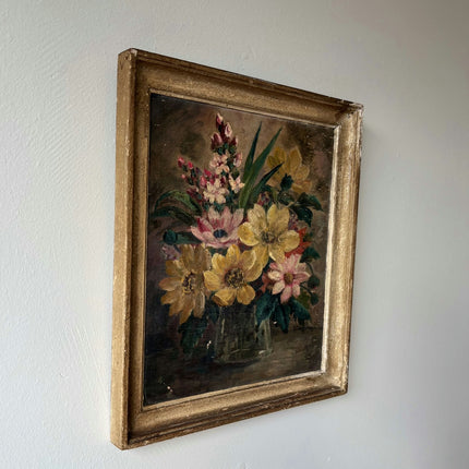 Fine Oil Painting Still Life "Fleur" Authentic Small Artwork Holland Art Shop