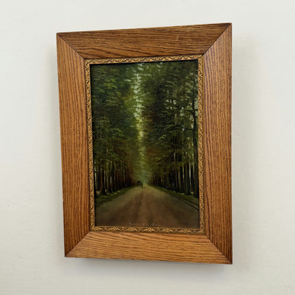 Expressive Landscape Oil Painting "Tree Avenue" Elegant Artwork Holland Art Shop