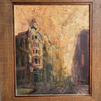 Classic Cityscape Oil Painting "Bell Tower" Detailed Art Holland Art Shop