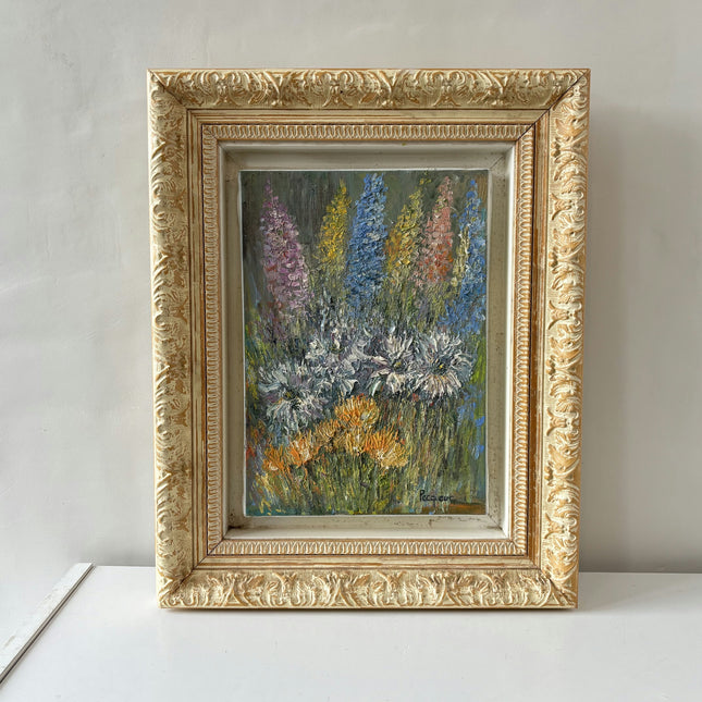 Detailed Floral Still Life Oil Painting "Framed Painting" Expressive Small Art Holland Art Shop