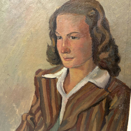 Authentic Portrait Oil Painting "Seated Woman" Refined Art Holland Art Shop