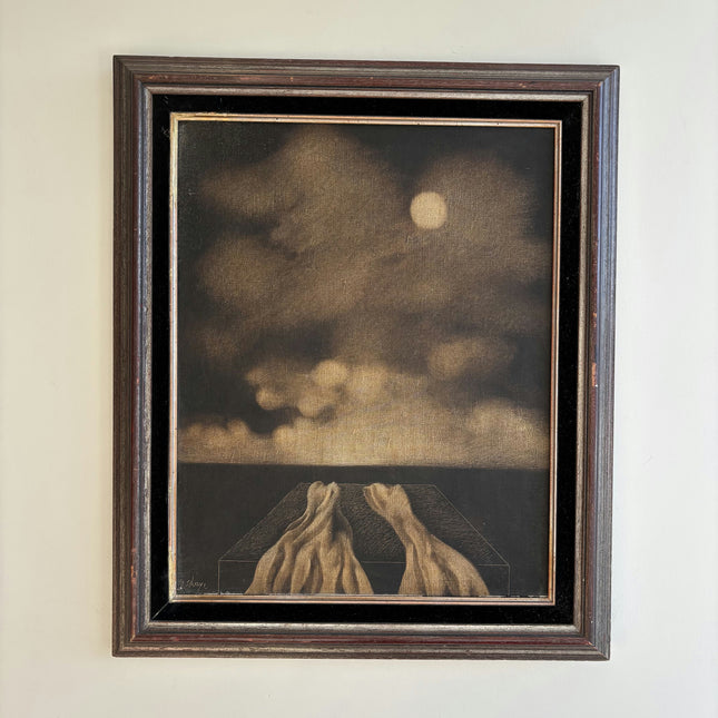 Elegant Seascape Oil Painting "Folded Hands" Original Artwork Holland Art Shop