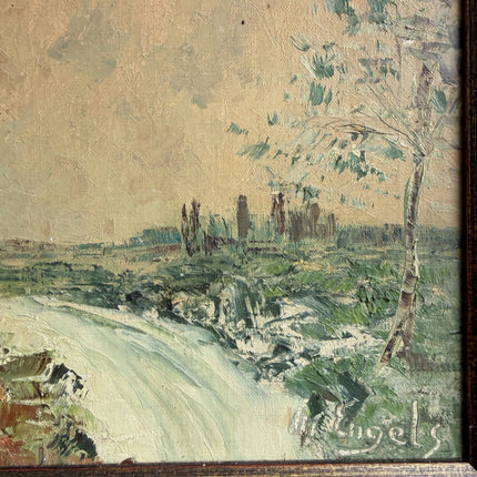 Refined Landscape Oil Painting "Framed Painting" Original Art Holland Art Shop
