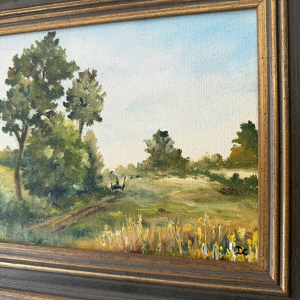 Refined Landscape Oil Painting "Framed Painting" Authentic Small Art Holland Art Shop