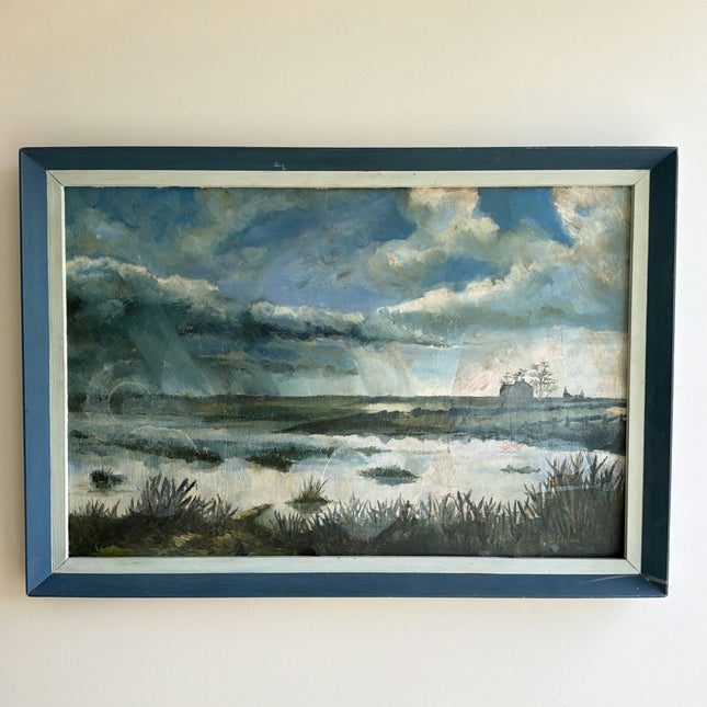 Original Scenery Oil Painting "Framed Seascape" Detailed Large Art Holland Art Shop