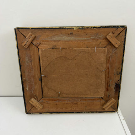 Classic Still Life Oil Painting "Wooden Frame" Detailed Small Artwork Holland Art Shop
