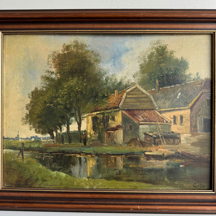 Expressive Landscape Oil Painting "Country House" Refined Art Holland Art Shop