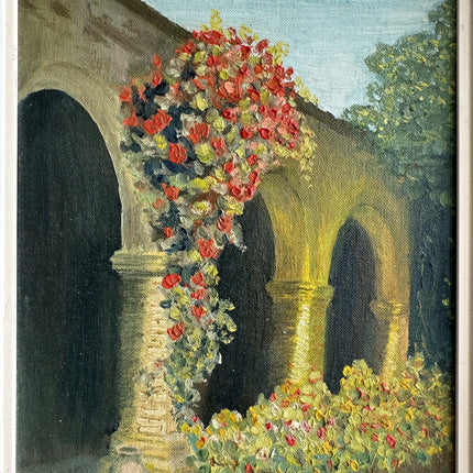 Timeless Cityscape Oil Painting "Stone Arch" Detailed Small Art Holland Art Shop