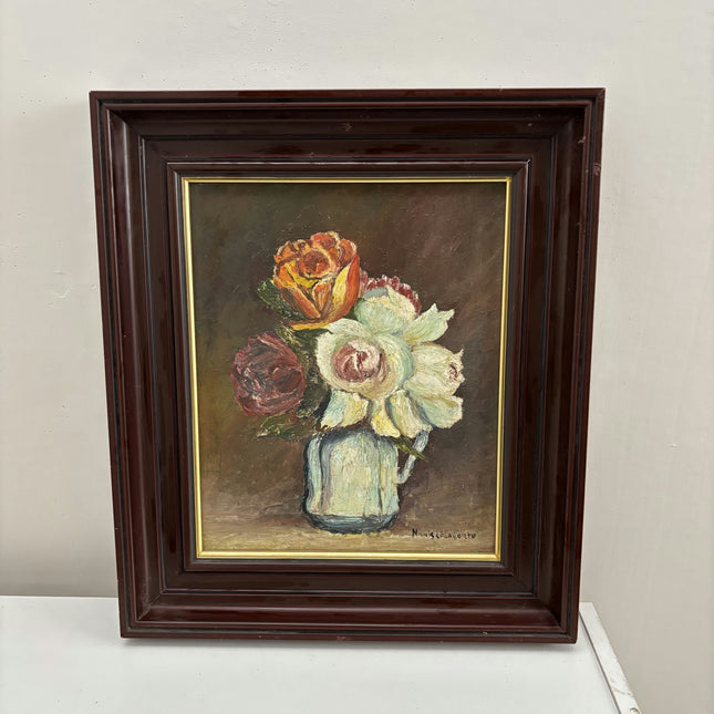 Vintage Still Life Oil Painting "Flower Vase" Authentic Art Holland Art Shop