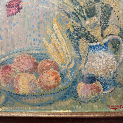 Antique Floral Still Life Oil Painting "Flower Vase" Traditional België Artwork Holland Art Shop