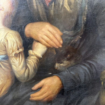 Otto de Boer 1826 Antique Figurative Oil Painting "Old Woman" Large Art Holland Art Shop