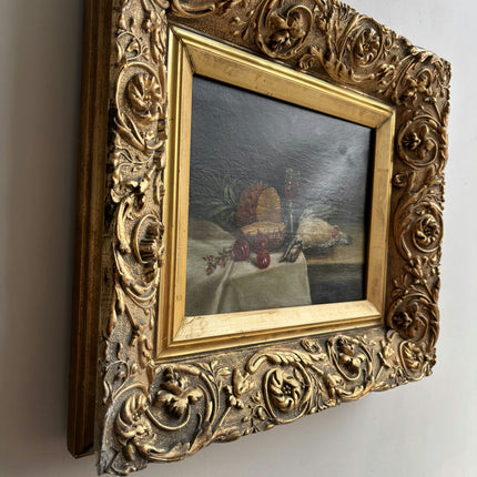 Detailed Still Life Oil Painting "Gilded Frame" Timeless Artwork Holland Art Shop