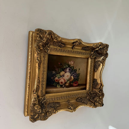 Marvelous Oil Painting Floral Still Life "Floral Arrangement" Small Artwork Holland Art Shop