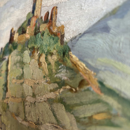 Traditional Cityscape Oil Painting "Hill Castle" Refined Art Holland Art Shop