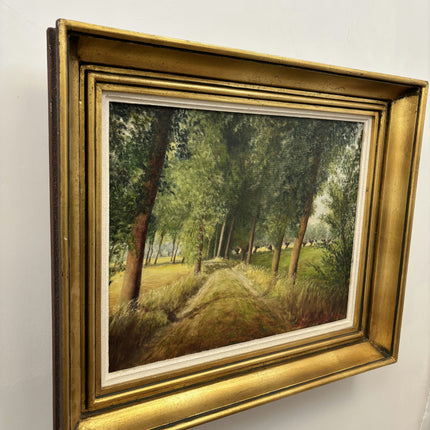 Classic Landscape Oil Painting "Tree Avenue" Vintage Artwork Holland Art Shop