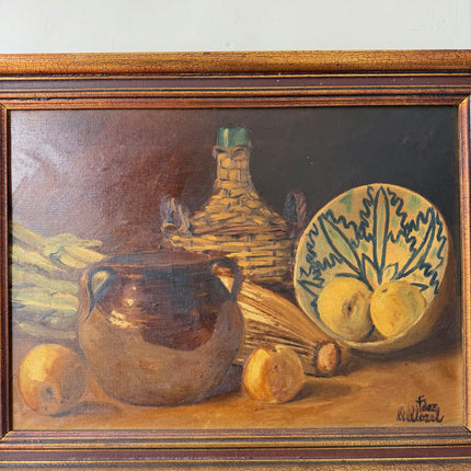 Refined Still Life Oil Painting "Earthen Jug" Rustic Art Holland Art Shop