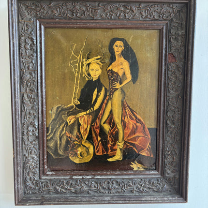 Timeless Figurative Oil Painting "Two Women" Refined Artwork Holland Art Shop