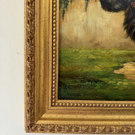 Figurative Oil Painting Animals "Two Dogs" Marvelous Medium Artwork Holland Art Shop