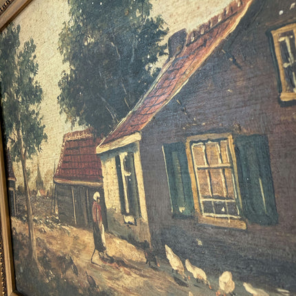 Figurative Oil Painting Figurative "Walking Woman" Traditional Medium Art Holland Art Shop