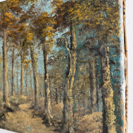 Handcrafted Landscape Oil Painting "Tall Trees" Classic Small Art Holland Art Shop