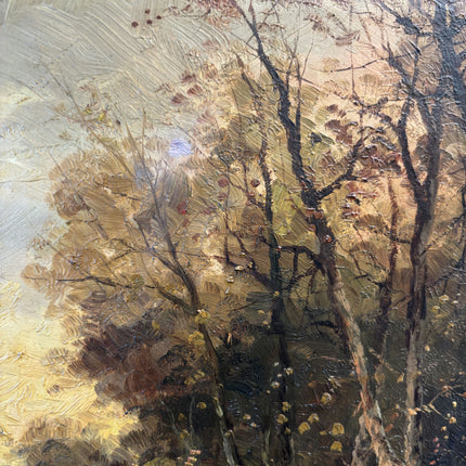 Wonderful Oil Painting Landscape "Autumn Pathway" Original Medium Art Holland Art Shop